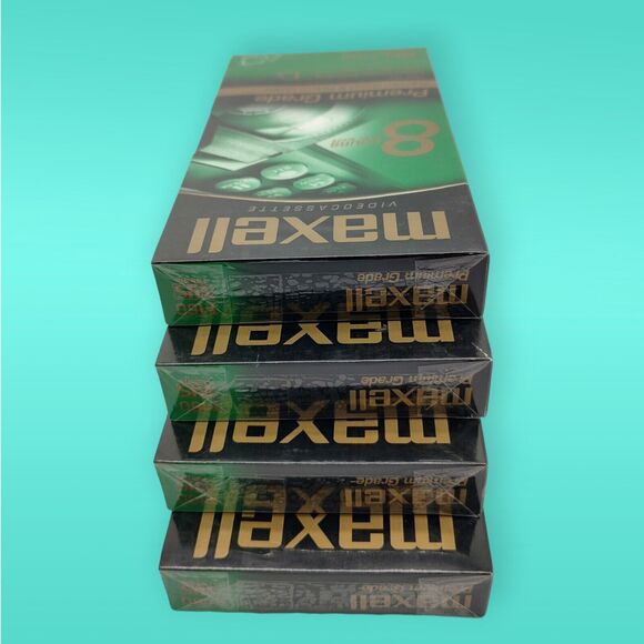 Premium Grade Maxell VHS T160 Superior Sound Factory Sealed 4 NEW Videocassettes - Picture 5 of 10